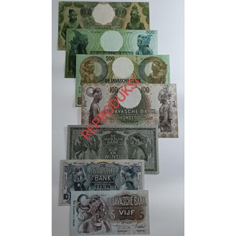 Uang Repro Seri Wayang Gulden Tahun 1939 DiM