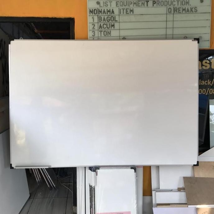 

Whiteboard Gantung 120X180 Magnetik New Stok