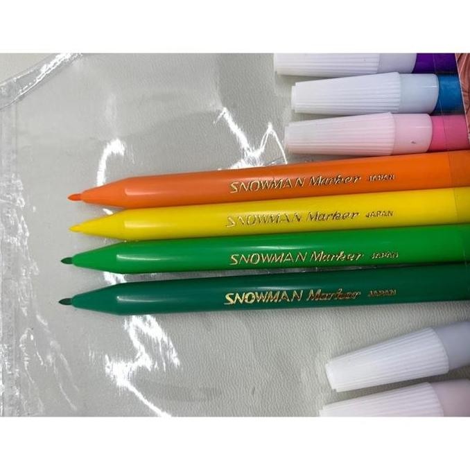 

SPIDOL KECIL 12 WARNA SNOWMAN PW-12A COLORING MARKER PENCIL TYPE