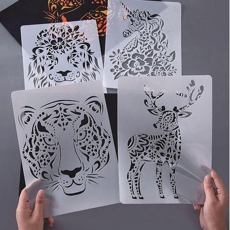 

Plastic Stencil - Stensil Dekorasi Motif Hewan