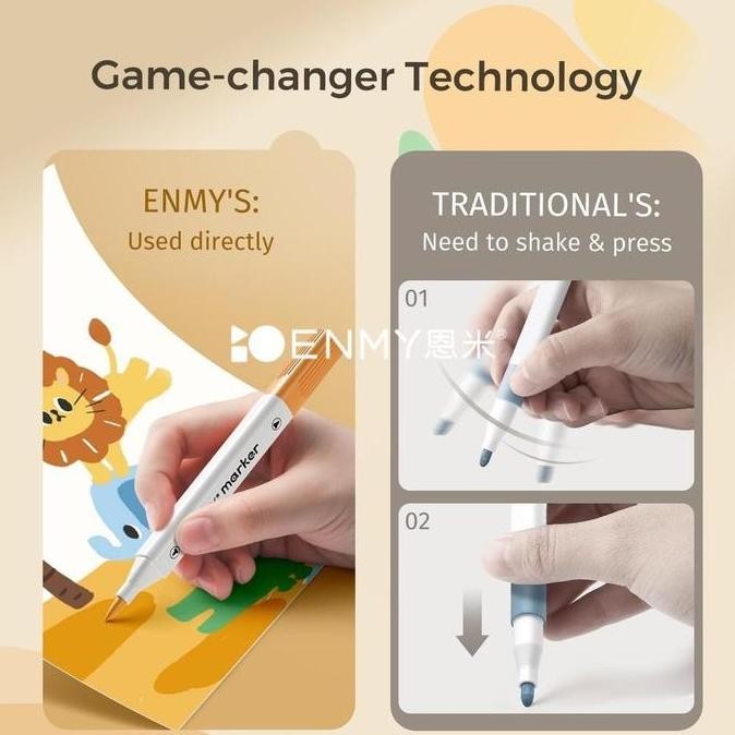 

ENMY Set Marker Akrilik 36/48/60/80 Warna, Alat Seni yang Beragam dan Menarik, Cocok untuk Kerajinan dan Stationery