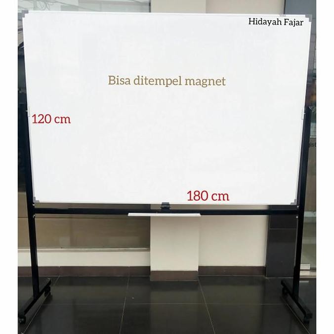 

Papan Tulis - Whiteboard Single Face Standing 120 X 180 New Stok