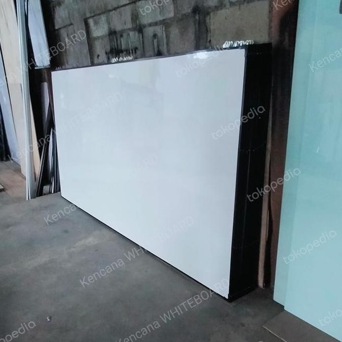 

White Board Magnetik Gantung Uk 120 240 Cm New Stok