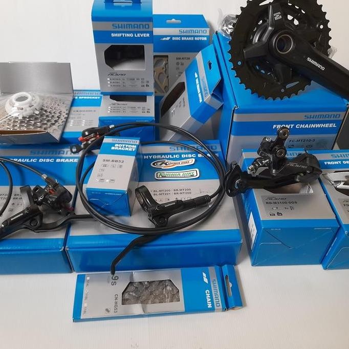 groupset shimano alivio 3x9 speed murah