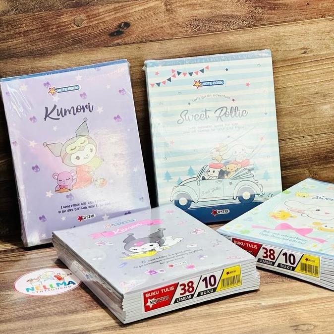 

Buku Tulis 38 Lembar Karakter Kuromi NEWSTAR isi 10pcs Buku tulis anak Cewek