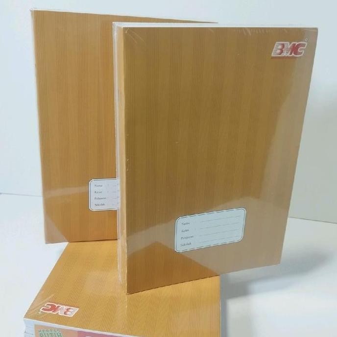 

buku tulis panjang BMCampus sampul craf, coklat, 1 pack isi 10 buku Stationery