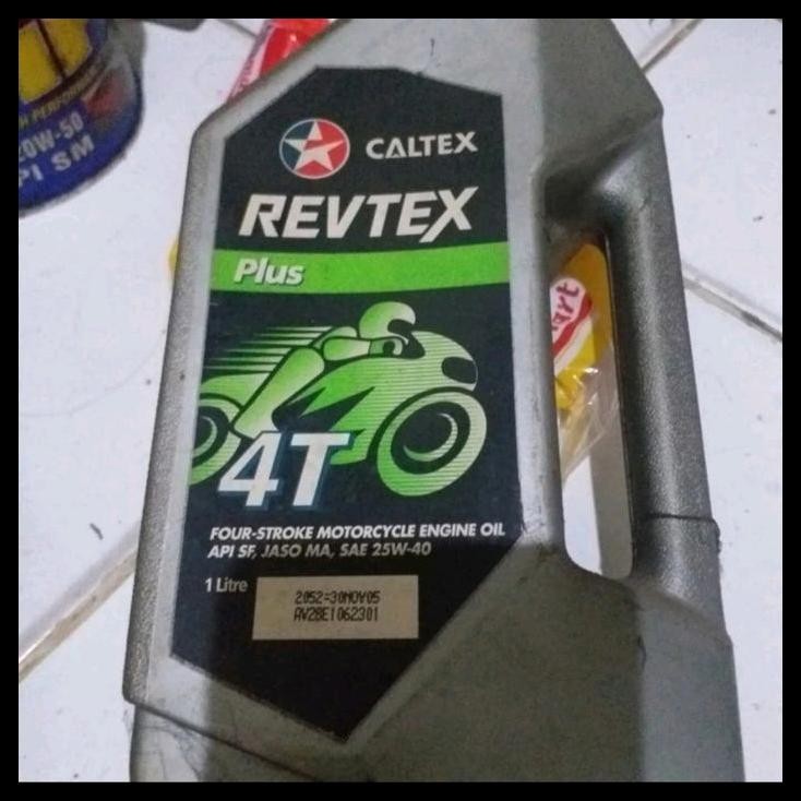 DISKON OLI CALTEX REVTEX PLUS 4T 25W-40 1 LITER ORIGINAL 