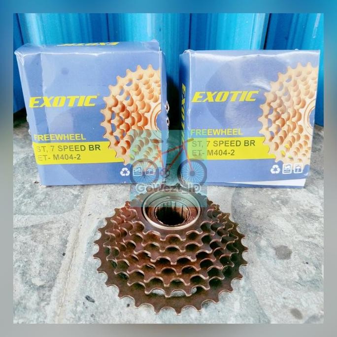Freewheel Gear Gir Belakang Sepeda 7 Speed Susun Exotic Drat Ulir MTB murah