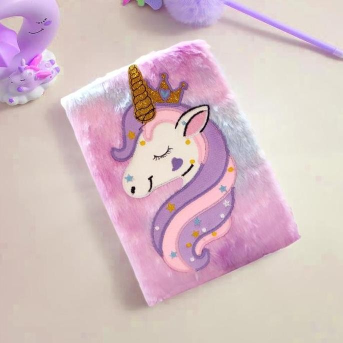 

PENTHOUSE Notebook Bulu Diary Unicorn Bulu Buku Tulis Anak Kuda Pony Karakter Lucu Kertas Paper