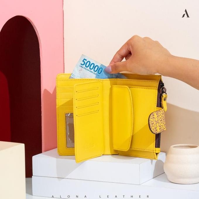 Dompet Wanita Dompet Wanita Dompet Kulit Sapi Original Branded Alona Sekar