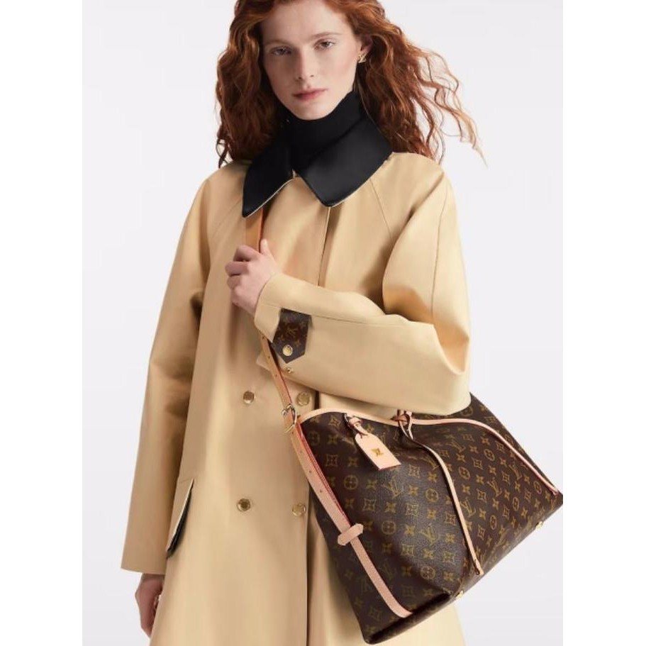 Handbag Wanita 100% OriginalLv Louis Vuitton Carryall Pm Tas/Handle Bag Wanita[Box + Dust Bag]