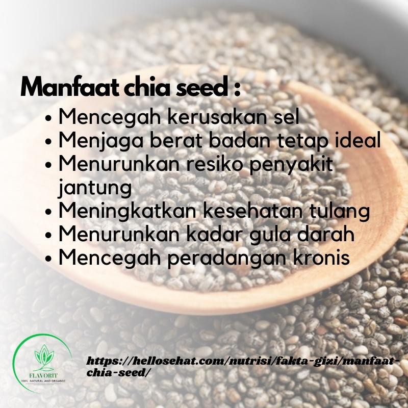 

Lm Chia Seed 250Gr Biji Chia Seeds Organik Premium Black Chia Seed Untuk Diet Original Natural