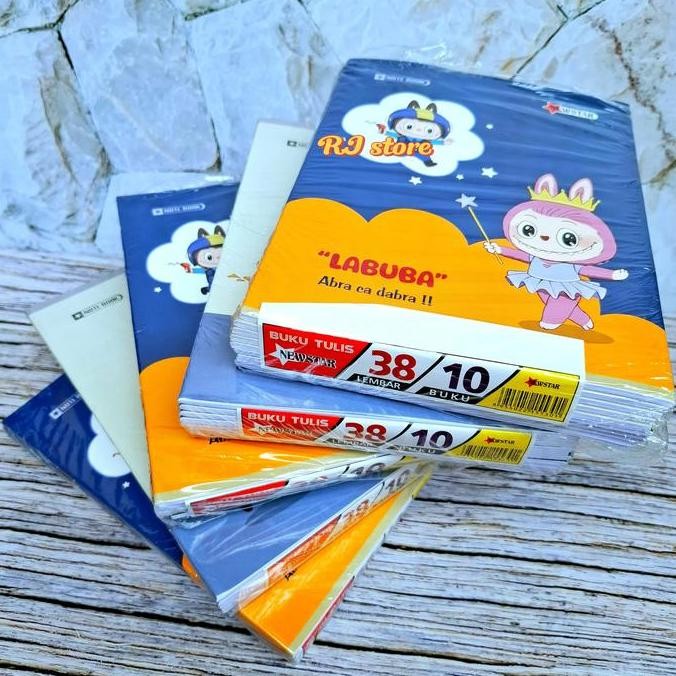 

10 PCS Buku Tulis Murah Karakter LABUBU 38 Halaman 10 Buku Kertas HVS Putih [ISI 5 BUKU & 10 BUKU]