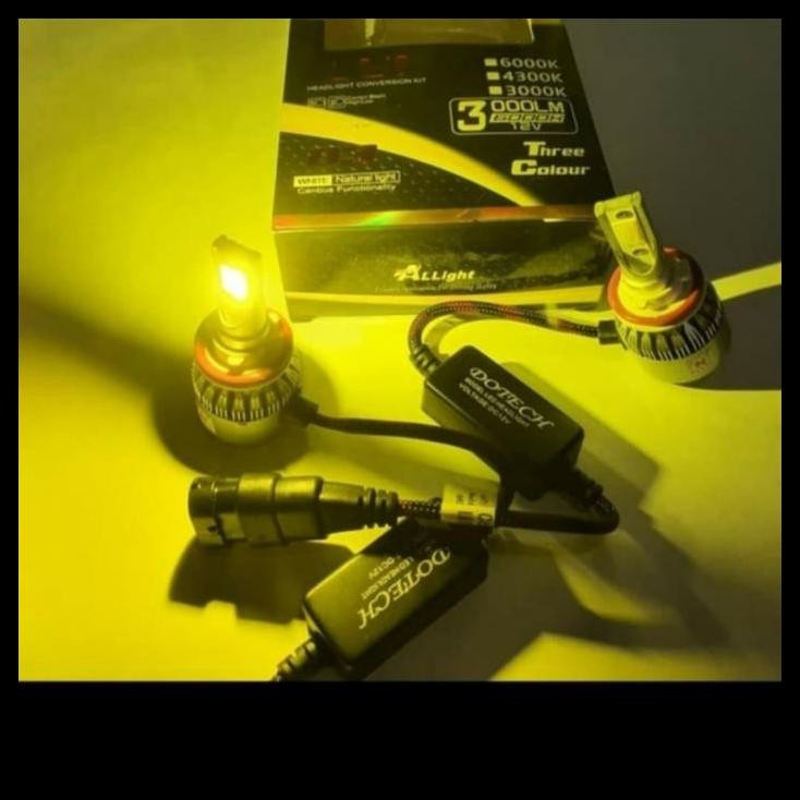 DISKON LAMPU LED MOBIL H7 DOTECH 2 WARNA 