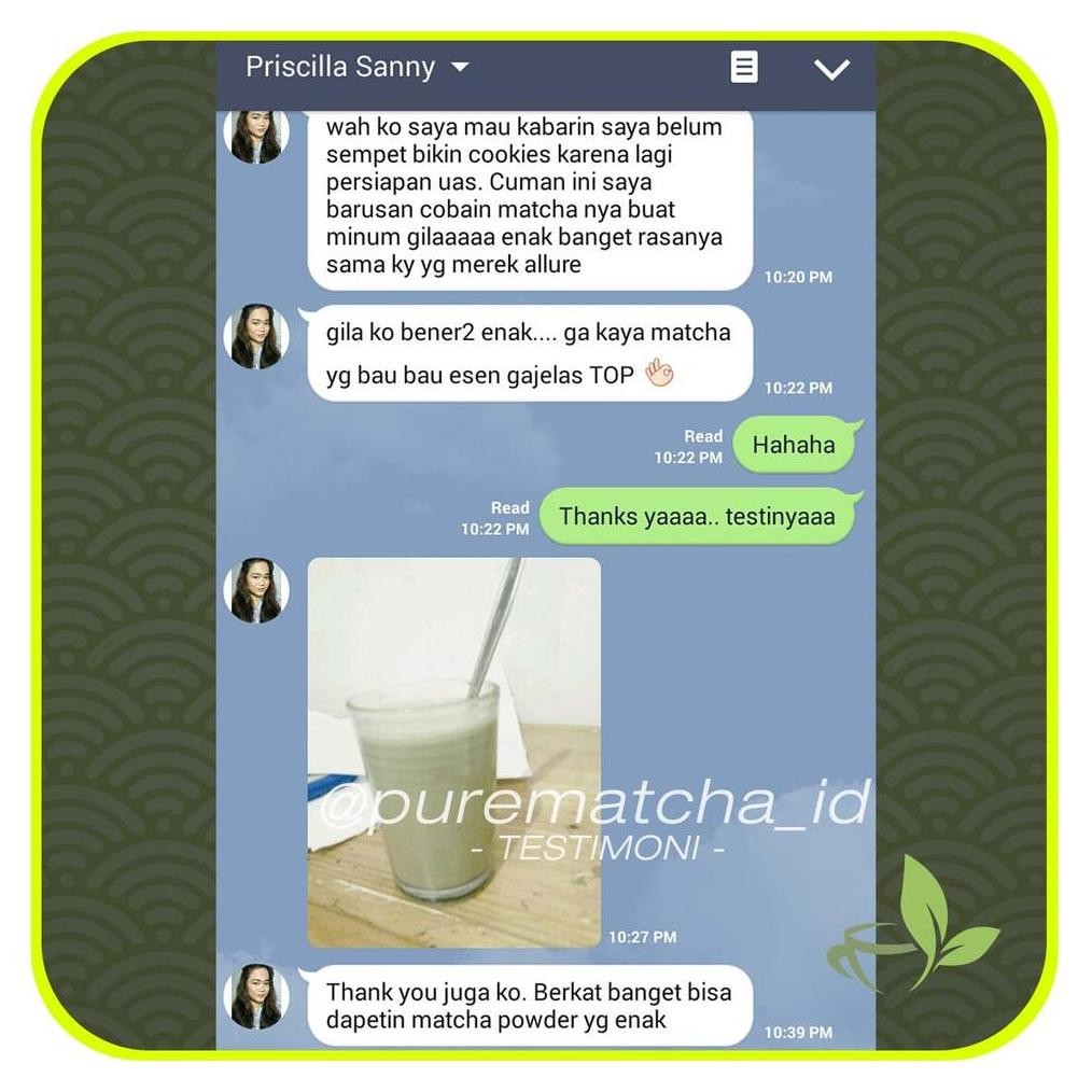

Sale Pure Matcha Powder 50Gr Kemasan Kaleng Bubuk Matcha Murni Tanpa Campuran Teh Hijau Green Tea Premium
