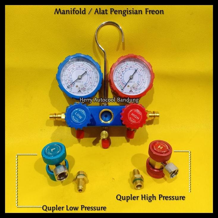 TERBARU MANIFOLD / ALAT ISI FREON AC MOBIL 