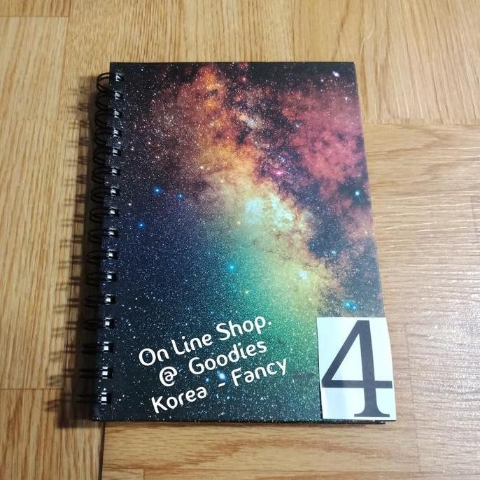 

Buku Tulis Spiral A5 Ring Book Galaksi Ori Korea Ready Stock