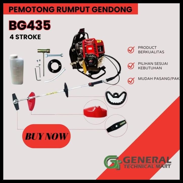 BEST DEAL BADJA MESIN POTONG RUMPUT 4 TAK BG435 4 STROKE BENSIN MURNI 
