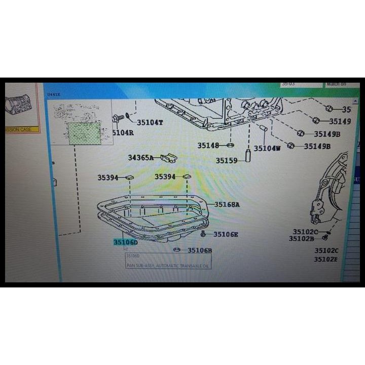 TERBARU BAK OLI PAN OIL ATF TOYOTA IST 1300CC AUTOMATIK MATIK U441E 