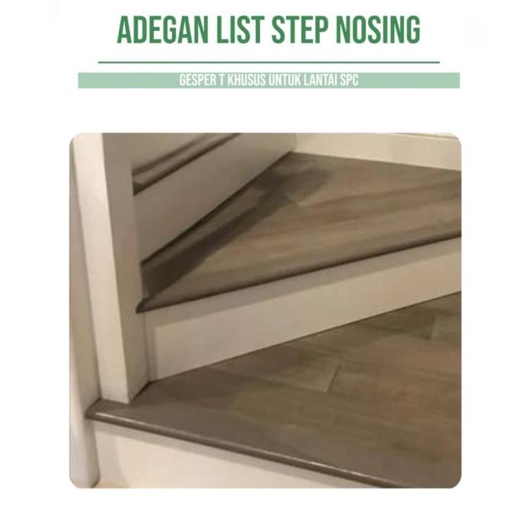 Sj List Step Norsing Pvc Akses Tangga Vinyl Spc Lis Nosing Tangga Lantai