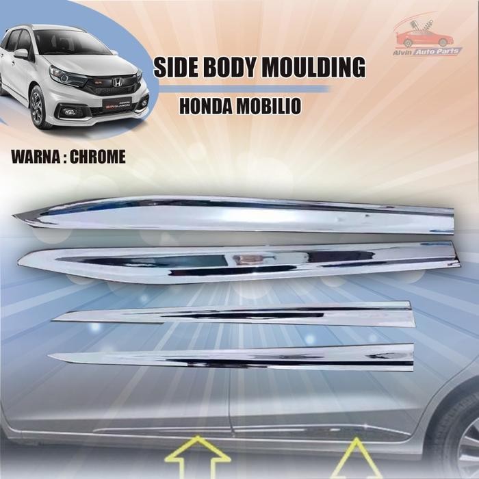 List Body Mobilio Chrome / Side Body Moulding Honda Mobilio / Accessories Mobilio Original Dan Terpe