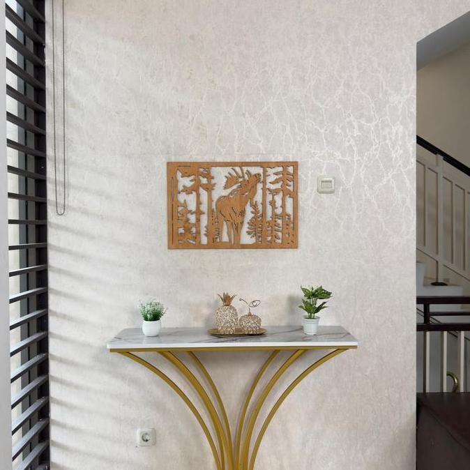 Sj Hiasan Dinding Rumah Motif Moose Hiasan Kayu Wall Art Decoration