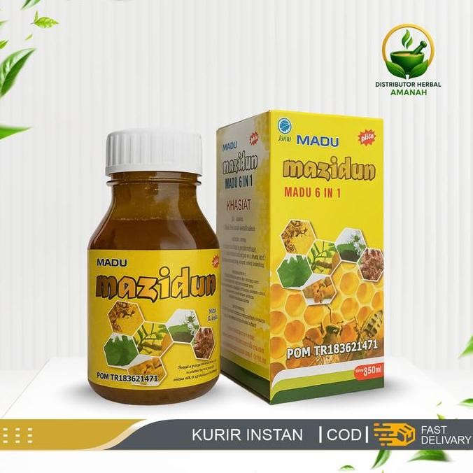 

TERMURAH MADU MAZIDUN 6IN1 HERBAL ANTIRADANG ANTIOKSIDAN 350GR | MADU KOMBINASI ALAMI