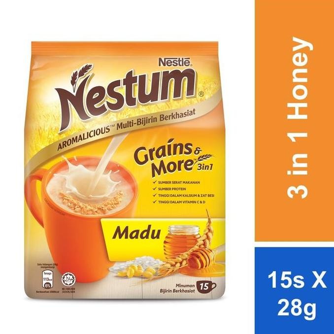

TERMURAH NESTUM GRAINS & MORE 3IN1 RASA MADU SEREAL MALAYSIA 15 SACHET