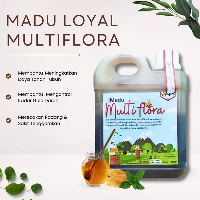

TERMURAH MADU MULTIFLORA 1KG ASLI ORIGINAL NEKTAR MURNI