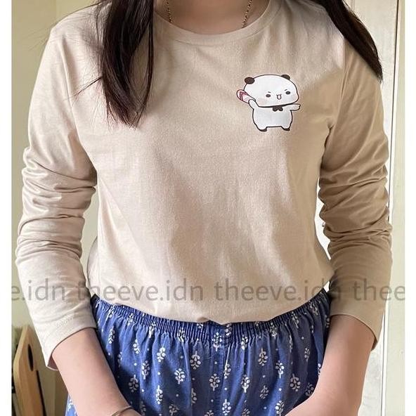 

Kaos Lengan Panjang Bee Mocca Series I Atasan Korea Anak Dan Dewasa Wanita Bahan Katun Lucu Peach Goma Mochi Cat Bear Panda Brown Y Sugar Baju Fashion