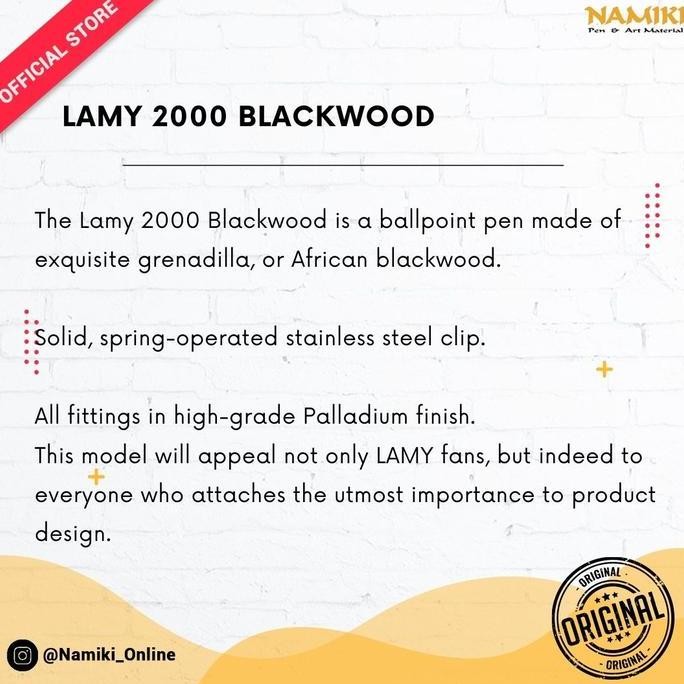 

Lamy 2000 Blackwood New Stok