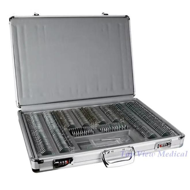 Trial Lens Set Alat Periksa Mata Optik Trial Lens Trial Frame Optikal Aluminium Case High Quality Ne