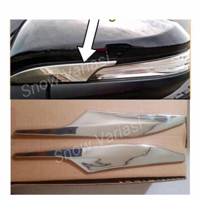 Produk Baru Lis Cover Spion Chrome All New Innova Fortuner Hilux 2016-2021 - Aksesoris Mobil