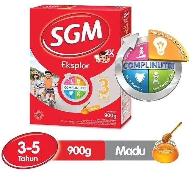 

TERMURAH SGM EKSPLOR 3+ MADU / VANILA 900GR SUSU ANAK NUTRISI & IMUN TUBUH