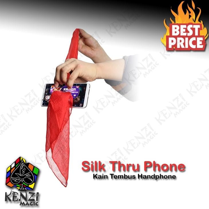 Silk Thru Phone - Sulap Kain tembus layar Handphone - alat sulap DiM