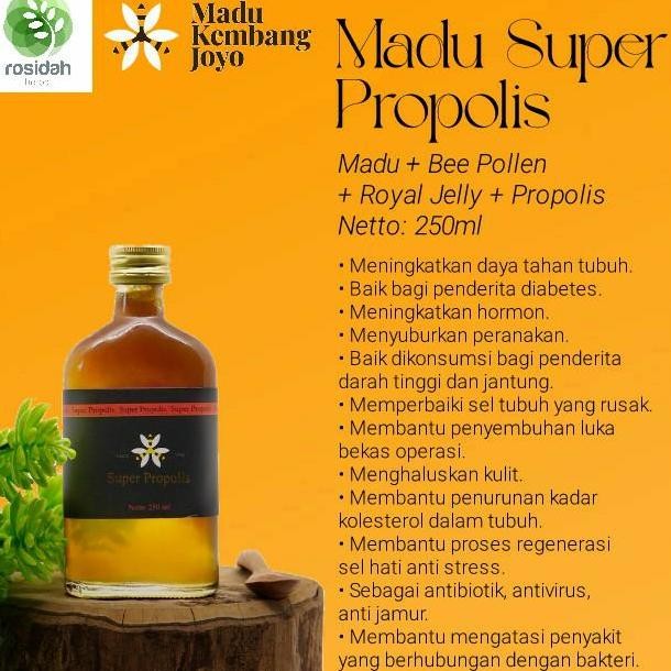 

TERMURAH MADU SUPER PROPOLIS KEMBANG JOYO 250ML - 4IN1 HERBAL PREMIUM