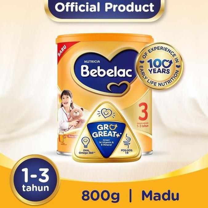 

TERMURAH BEBELAC 3 VANILA MADU 800G SUSU FORMULA ANAK 1-3 TAHUN BPOM