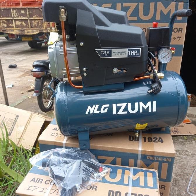 Nlg Izumi Dd 1024-24L Kompresor Oli 1Hp 24 Liter Mesin Kompresor Nlg Izumi Pake Oli