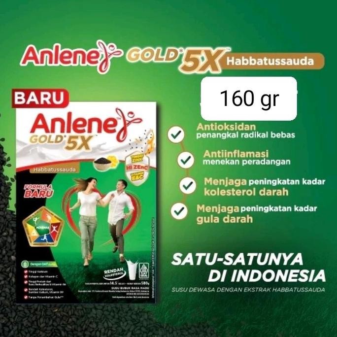 

TERMURAH ANLENE GOLD 5X HABBATUSSAUDA 160GR | SUSU TULANG RASA MADU