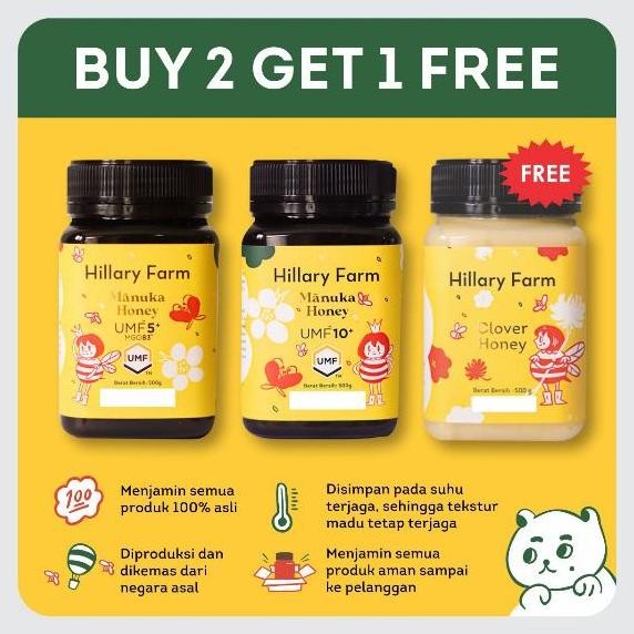 

TERMURAH MANUKA HONEY UMF 5+ 10+ IMPORT FREE BONUS MADU ASLI