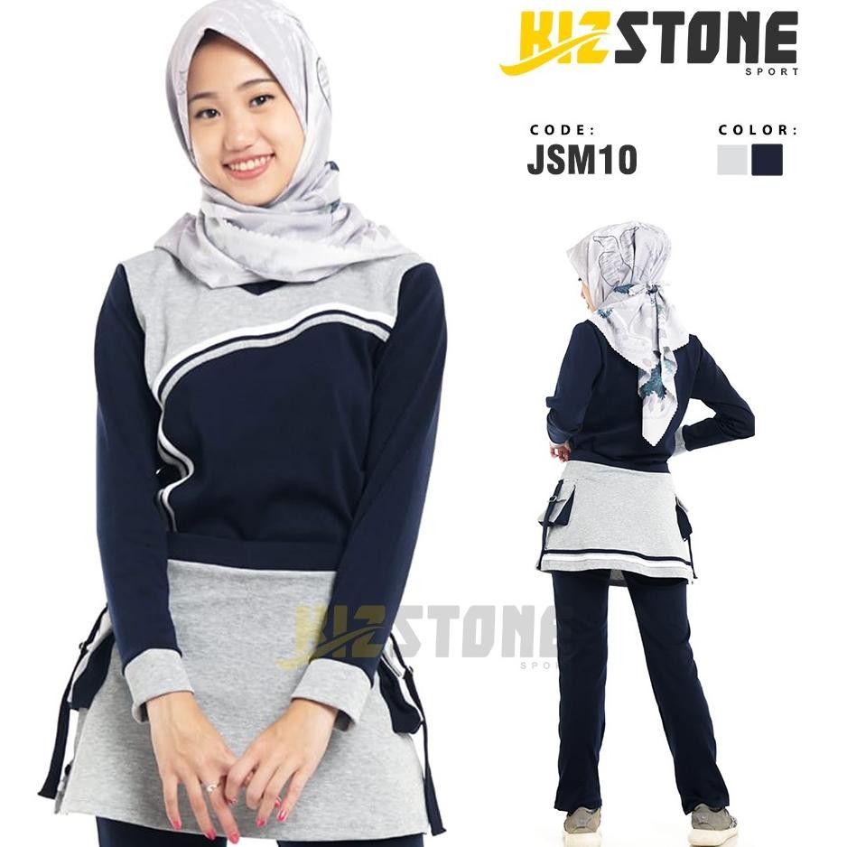 Jumbo Setelan Baju Olahraga Muslimah 5L6L Setelan Baju Senam Wanita Set Baju Senam Size Jumbo