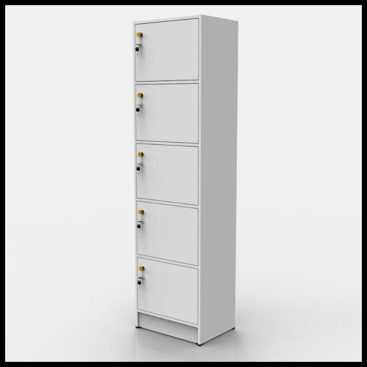

Terlaris Rak lemari full kunci 5 tingkat loker serbaguna Minimalis Furniture Best Seller