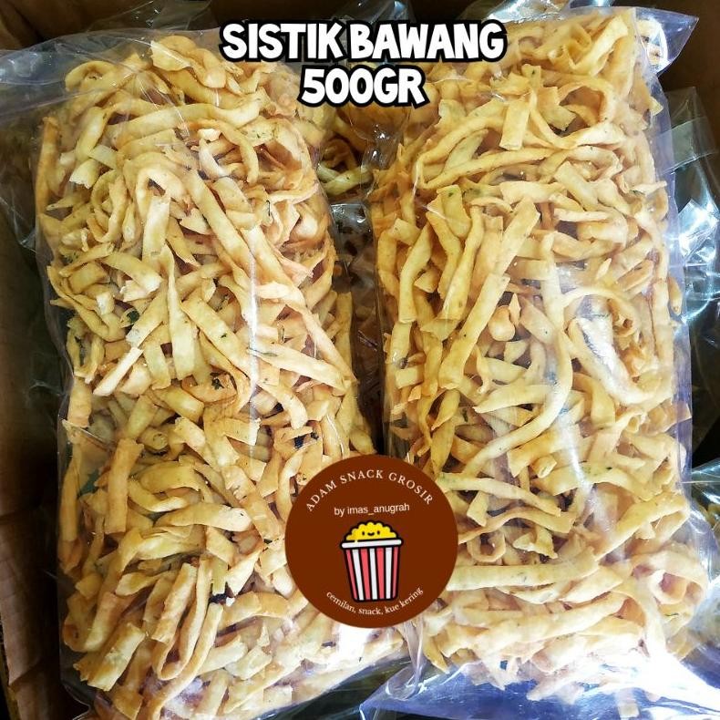 

Sistik Bawang 1Kg / Kue Bawang/ Stik Bawang/Kripik Bawang/ Pangsit Bawang