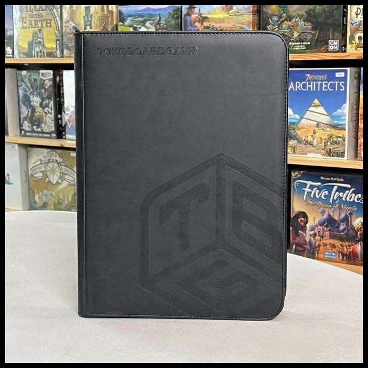 

Terlaris Premium 9 Pocket PU Leather Binder Zipper Card Album - TBG - TokoBoardGame Best Seller