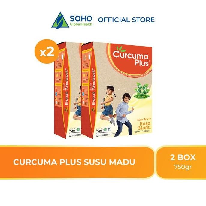 

TERMURAH CURCUMA PLUS SUSU BUBUK TEMULAWAK + MADU 750GR - PAKET ISI 2