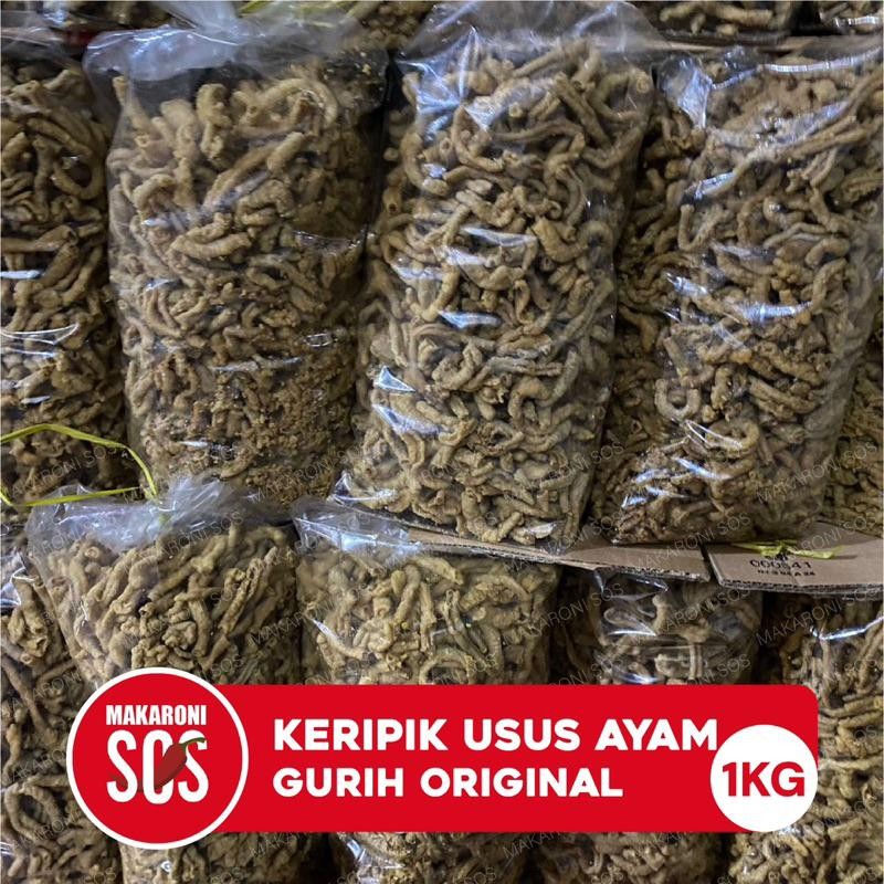 

Keripik Usus Ayam 1Kg Rasa Original Kripsus Ayam Crispy Terviral Murah Sos Snack Food Ori!!