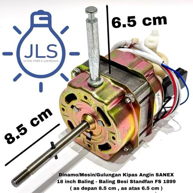 Promo / Terlaris Dinamo/Mesin/Gulungan Kipas Angin SANEX 18 inch Baling - Baling Besi Standfan FS 18