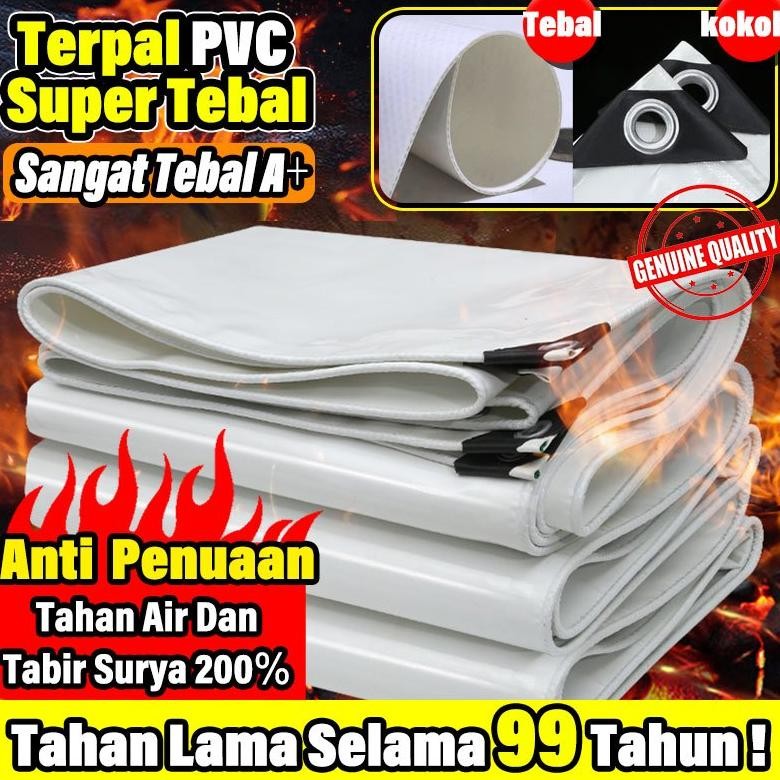 Material Terbaru Tahun 2025Kain Tenda Putih Terpal Tenda Terpal Anti Air Dan Panas 1X2 22 2X4 26 3X4