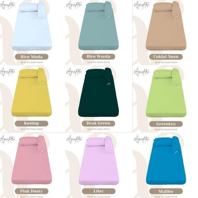 Sprei Polos Single 100x200x30 bed Aesthetic