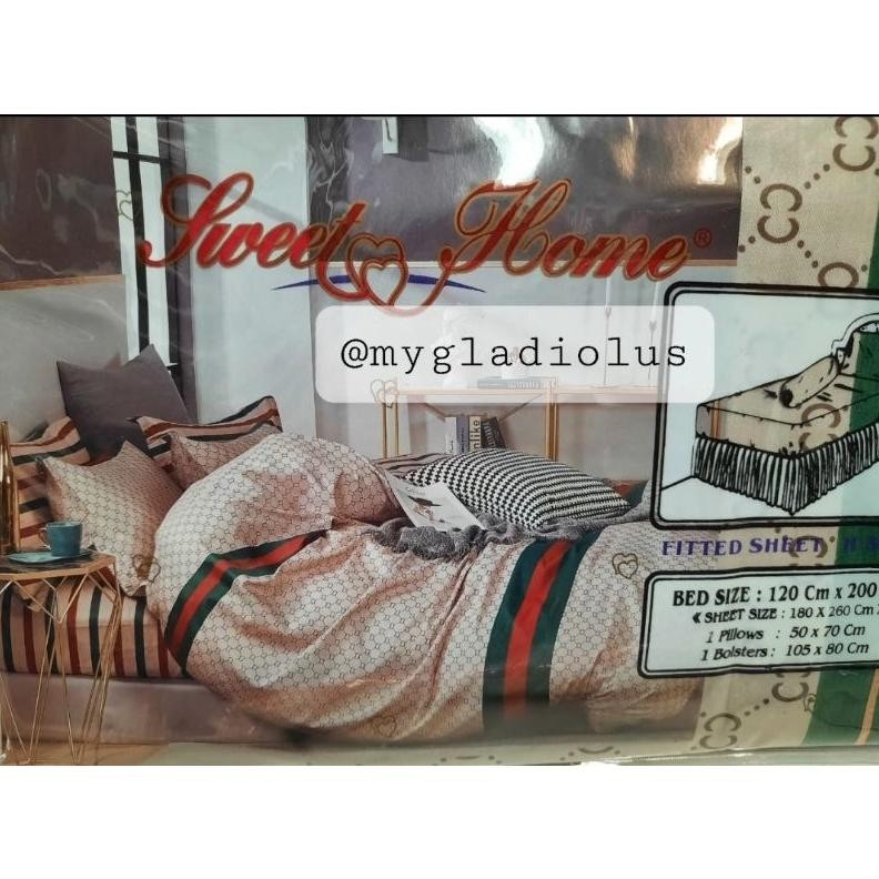 NEW VARIAN READY Sprei Jepang dan Polos Katun merk Sweet Home ASLI 100% ukuran 100 120 140 160 180 2